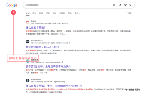 同一关键词为什么在百度和谷歌上一个排首页一个没有排名？