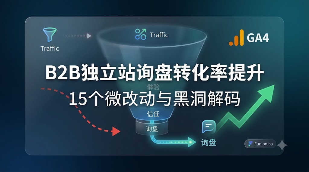 B2B独立站询盘转化率提升的15个微改动：为什么有流量却没询盘？