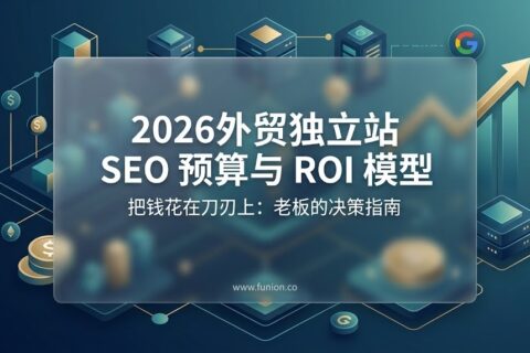 2026外贸独立站 SEO 预算规划与 ROI 测算模型：老板如何把钱花在刀刃上？