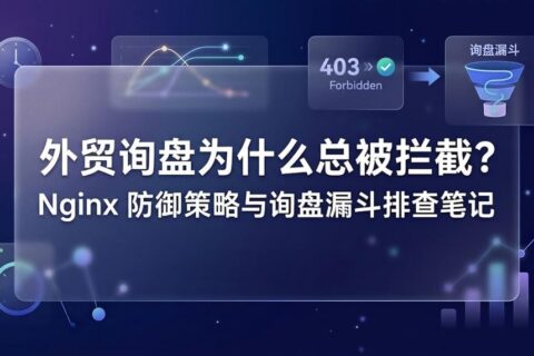 外贸询盘为什么总被拦截？Nginx 防御策略与询盘漏斗排查笔记