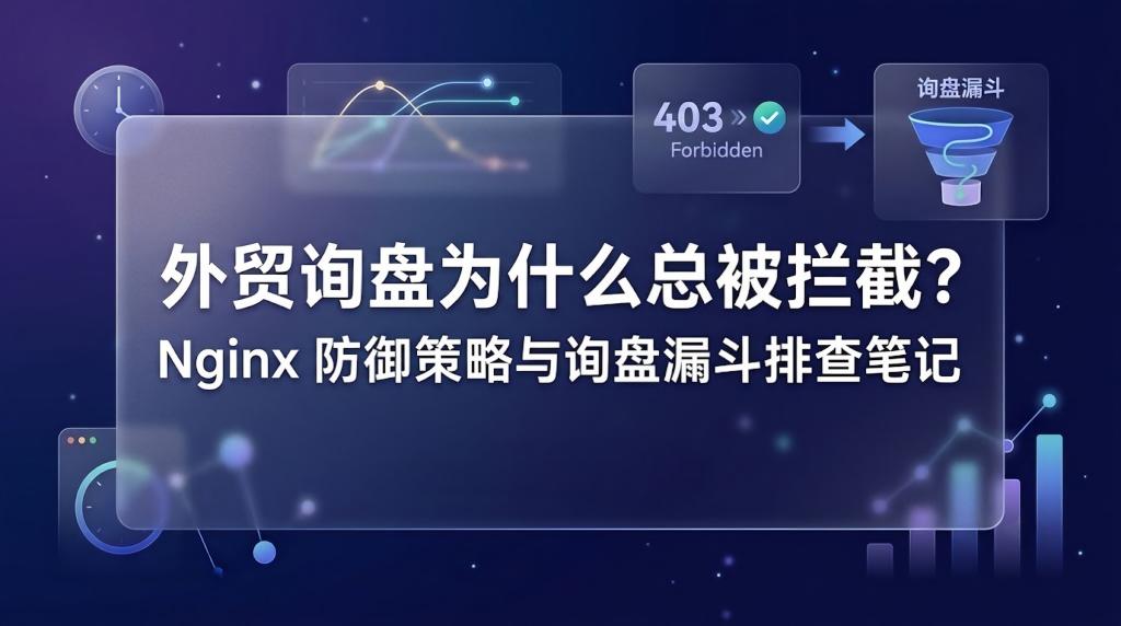 外贸询盘为什么总被拦截？Nginx 防御策略与询盘漏斗排查笔记
