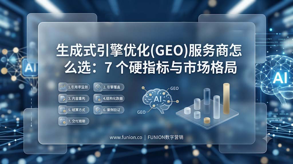 生成式引擎优化(GEO)服务商怎么选：7 个硬指标与市场格局