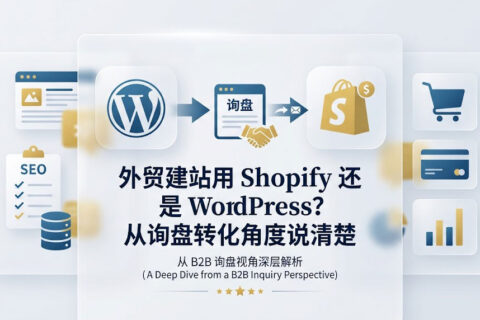 外贸建站用 Shopify 还是 WordPress？从询盘转化角度说清楚