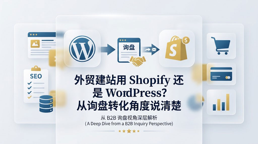 外贸建站用 Shopify 还是 WordPress？从询盘转化角度说清楚
