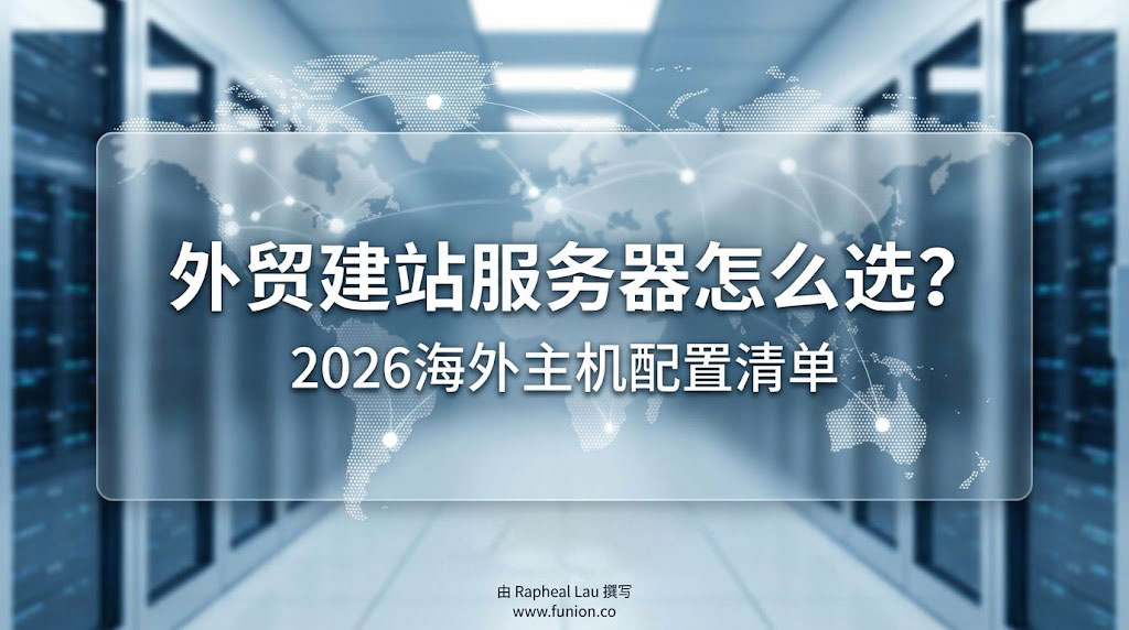 外贸建站服务器怎么选？2026海外主机配置清单