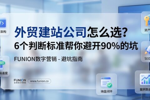 外贸建站公司怎么选？2026年6个判断标准与避坑清单